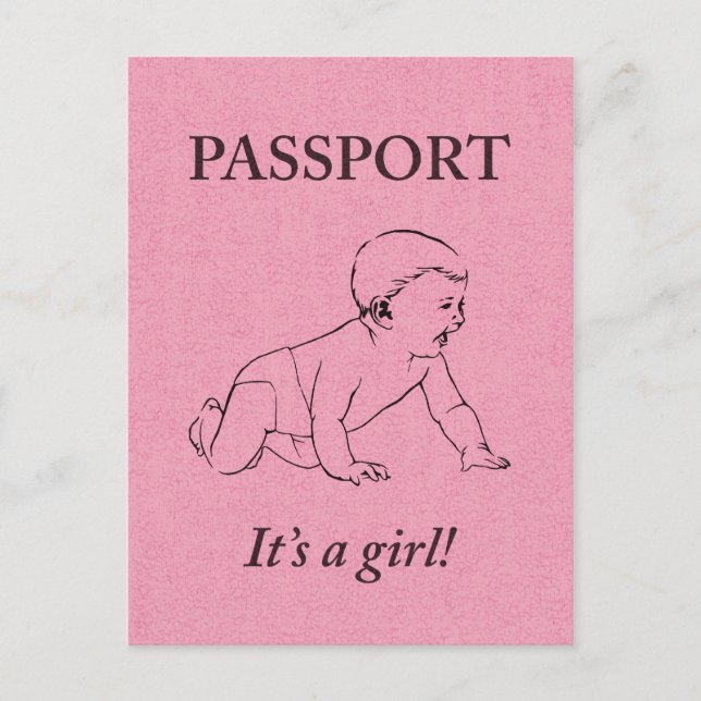 es una niña anuncio de pasaporte (Anverso)
