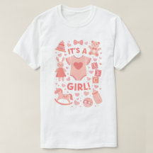 Es una niña - Camiseta de mujer de celebración mod