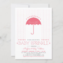 Es una niña | Corazones lindos y Invitación de Bab