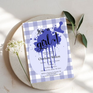 Es una niña Dulce Invitación de Baby Shower de Cua