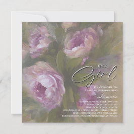 Es una niña - Invitación