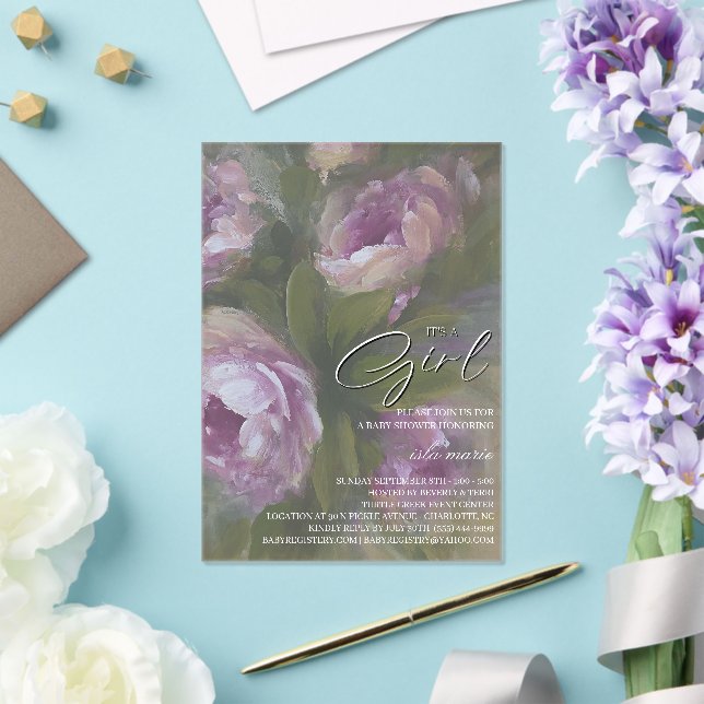 Es una niña - Invitación (Insitu (Boda))