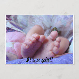 ¡Es una niña! Invitaciones para Baby Shower