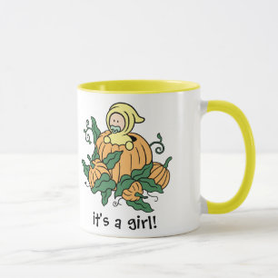 Es una niña - Taza de recuerdo de otoño