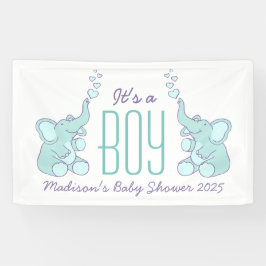 Es una pancarta de señalización de la ducha de beb