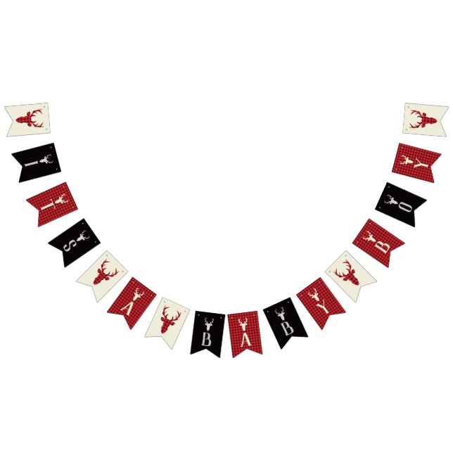 Es una pancarta de un niño en Baby Shower, ciervo (Todo)