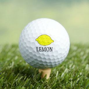 Es una pelota de golf de limón