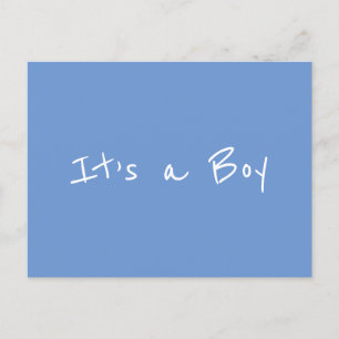 Es una postal de Invitación azul para niños pequeñ