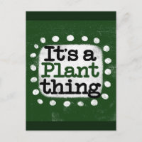 Es una postal de planta