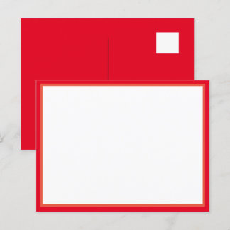 Es una postal en blanco