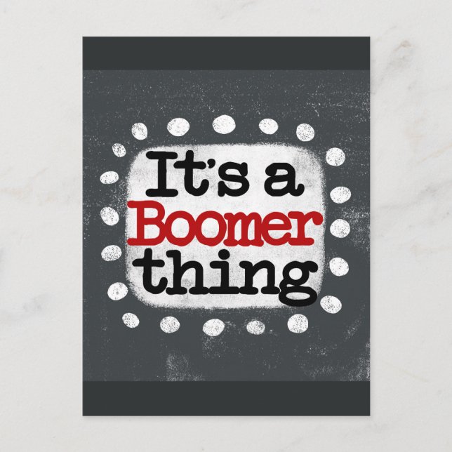 Es una postal para boomer (Anverso)