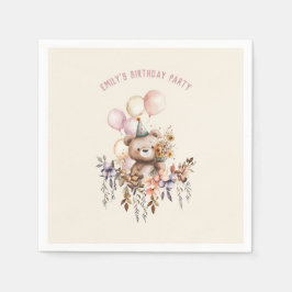 Es una servilleta de papel de cumpleaños especial 