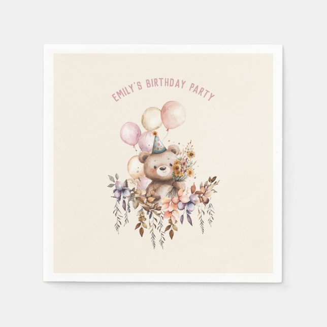 Es una servilleta de papel de cumpleaños especial  (Anverso)