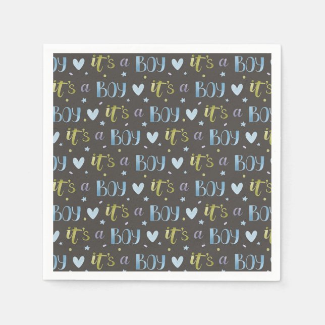 Es una servilleta de papel de Recién nacido para n (Anverso)