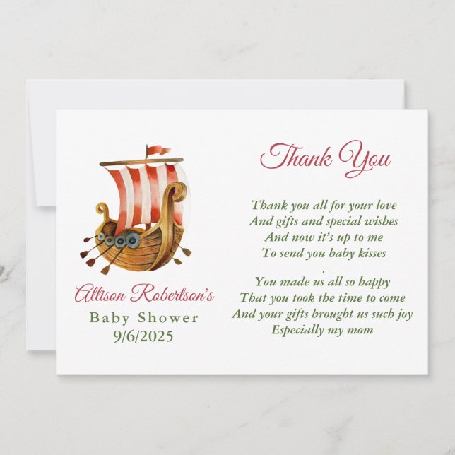 Es una tarjeta de agradecimiento de un Fiesta viki (Anverso)