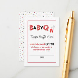 Es una tarjeta de bebé Q para pañales gemelos