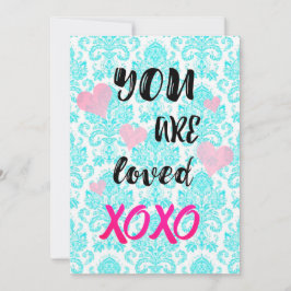 ES UNA TARJETA DE El día de San Valentín DE XOXO A