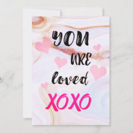 ES UNA TARJETA DE El día de San Valentín DE XOXO A