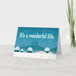 Es una tarjeta de felicitación de vida maravillosa