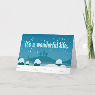 Es una tarjeta de felicitación de vida maravillosa