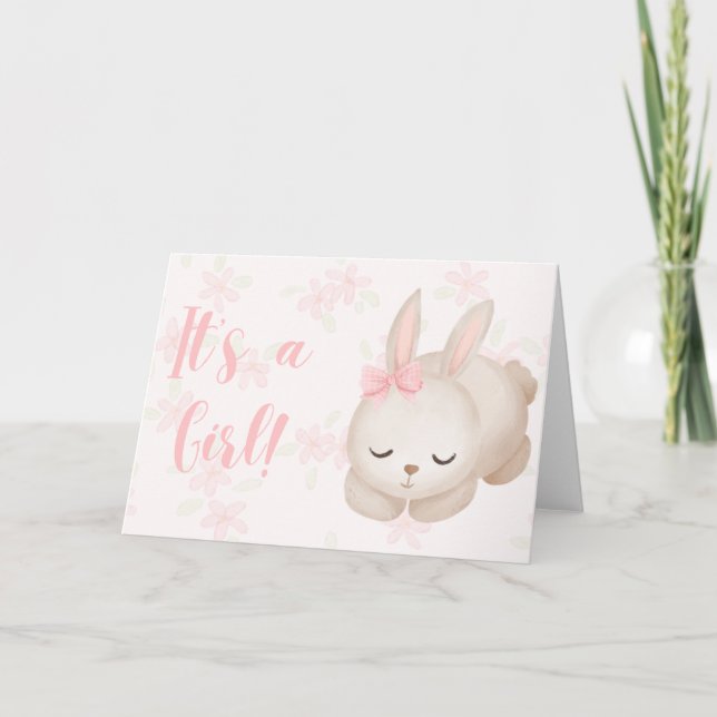 Es una tarjeta de felicitaciones para bebé (Anverso)