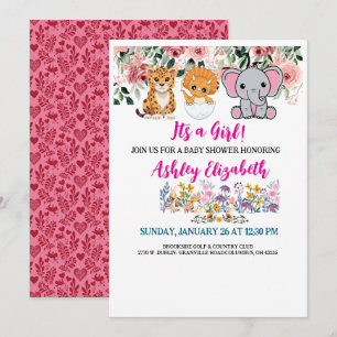Es una tarjeta de invitación a la ducha de bebé li