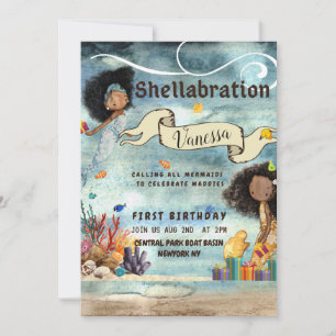Es una tarjeta de invitación de cumpleaños de Shel