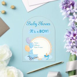 Es una tarjeta de invitación para Baby Shower 17