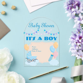 Es una tarjeta de invitación para Baby Shower 19