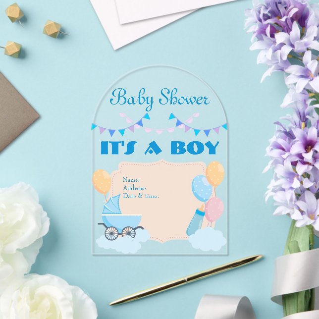 Es una tarjeta de invitación para Baby Shower 19 (Insitu (Boda))