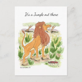 Es una tarjeta postal de la jungla afuera