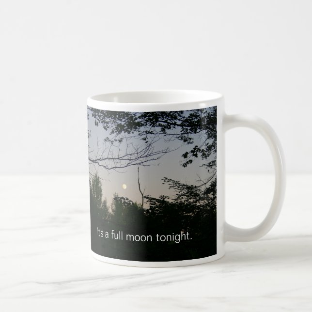 Es una taza de café de la Luna Llena esta noche (Derecha)