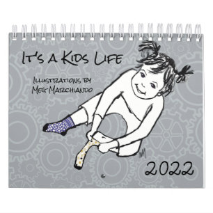 Es una vida de niños dibujos de niños Calendario