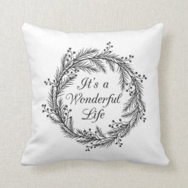 Es una vida maravillosa - almohada del navidad