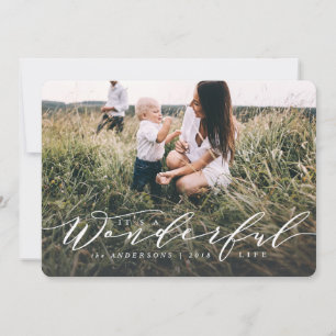 es una vida maravillosa... foto de escritura moder