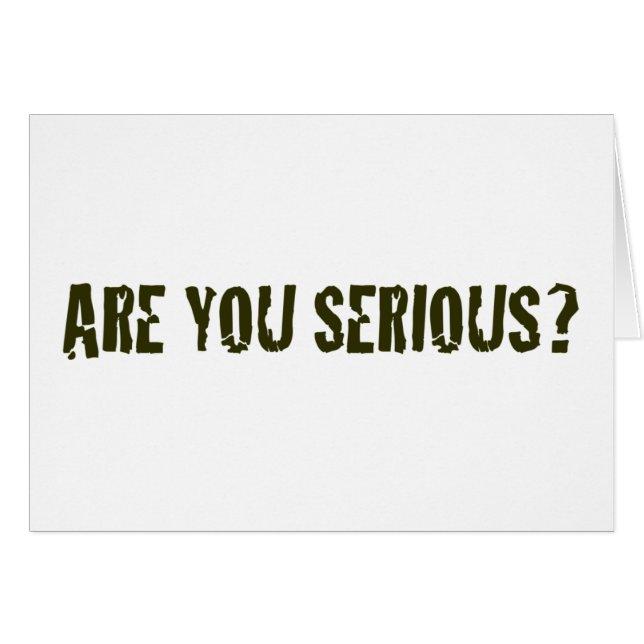 Es usted serio (Anverso (Horizontal))