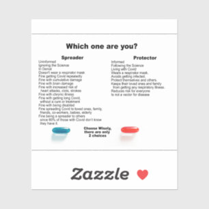 ¿Es usted un protector o un difusor? pegatina de v