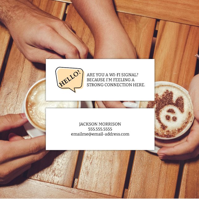 ¿Es usted una tarjeta de llamadas de citas de seña (Hello! single and dating calling card. )