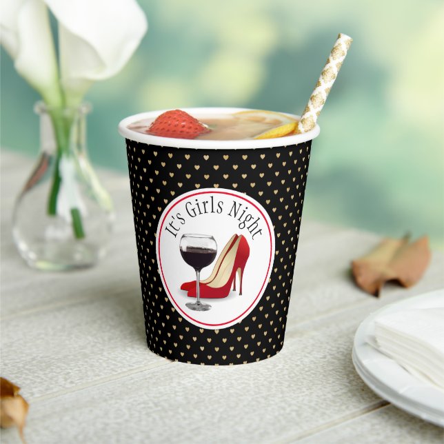 Es vaso de papel para Noche de Chicas (in situ)