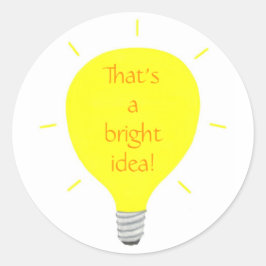Esa es una idea brillante, pegatinas de bombillas 