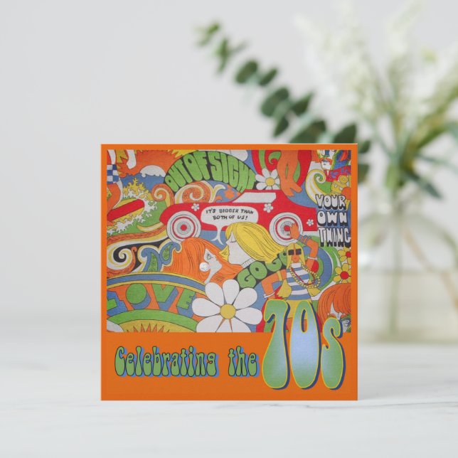 Esa invitación de los años 70 (Anverso de pie)