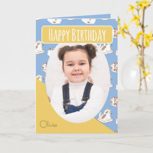 Esa tarjeta de cumpleaños de foto de color amarill