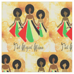 Esa tela de algodón mágica de Afrocentric de la