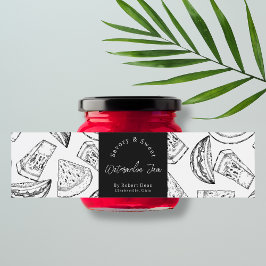 Esbozar etiqueta de ajuste de la melón de agua cas