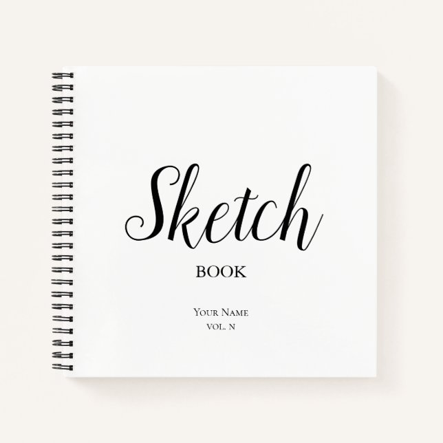 Esbozar la libreta con su nombre de bloc de notas  (Anverso)