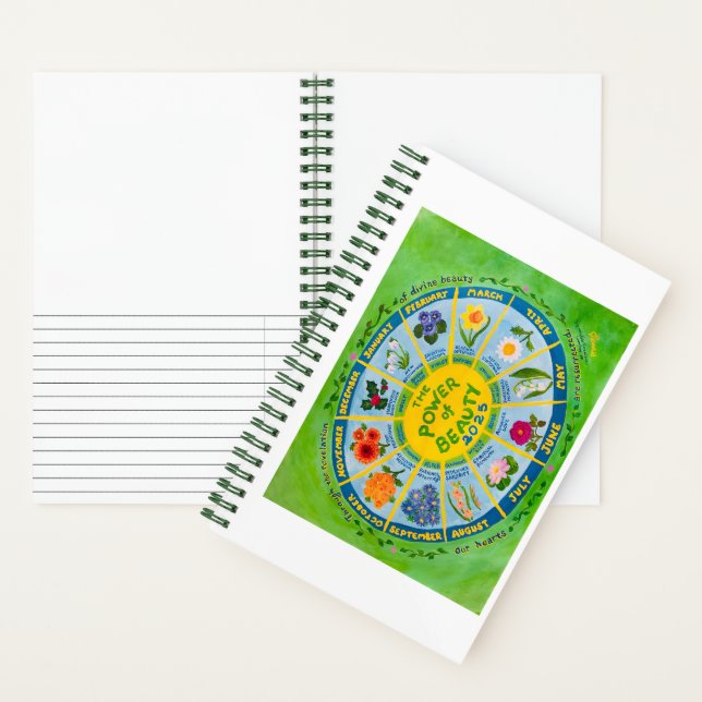 Esbozar y escribir la flor 2025 del diario mensual (Interior)