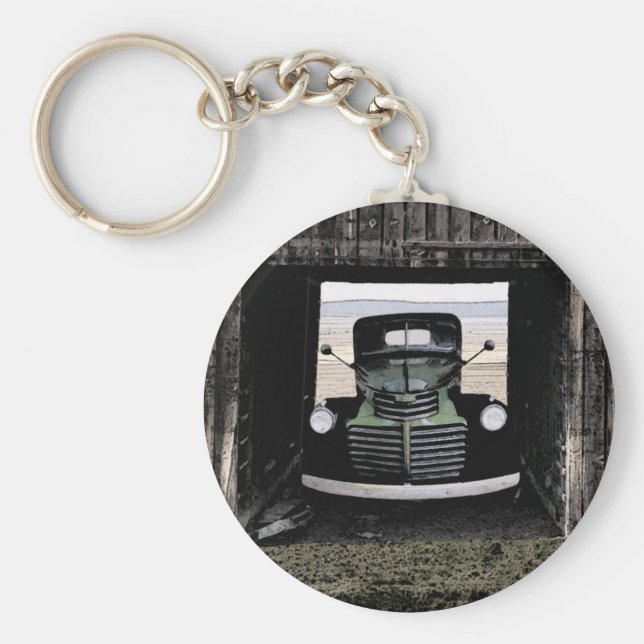 Esbozo acuarela 1947 Cadena de llavero de camiones (Frente)