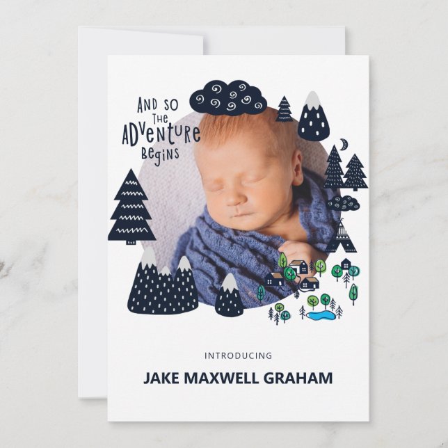 Esbozo de aventura | Anuncio de nacimiento de dobl (Anverso)