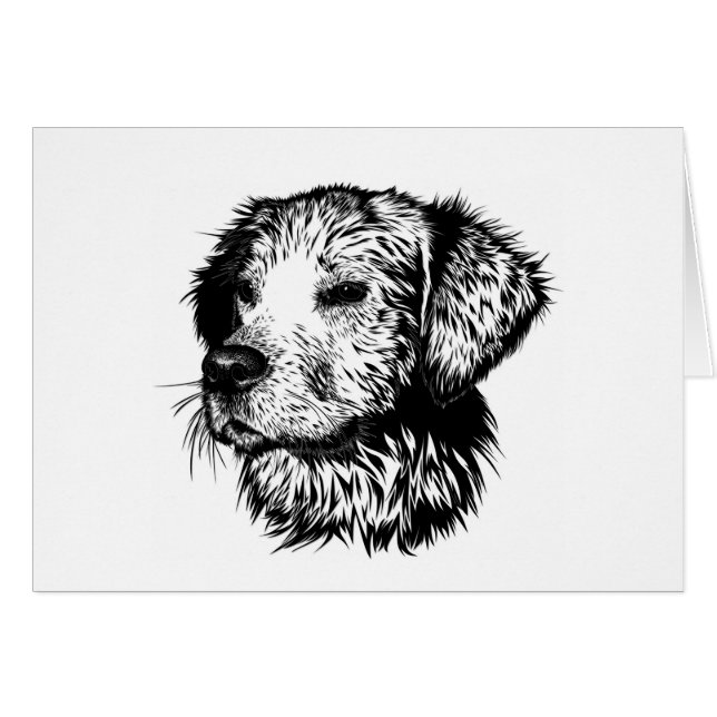 Esbozo de cabeza canina (Anverso (Horizontal))