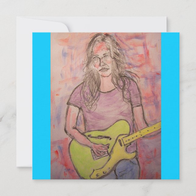 Esbozo de Chica de música en directo (Anverso)